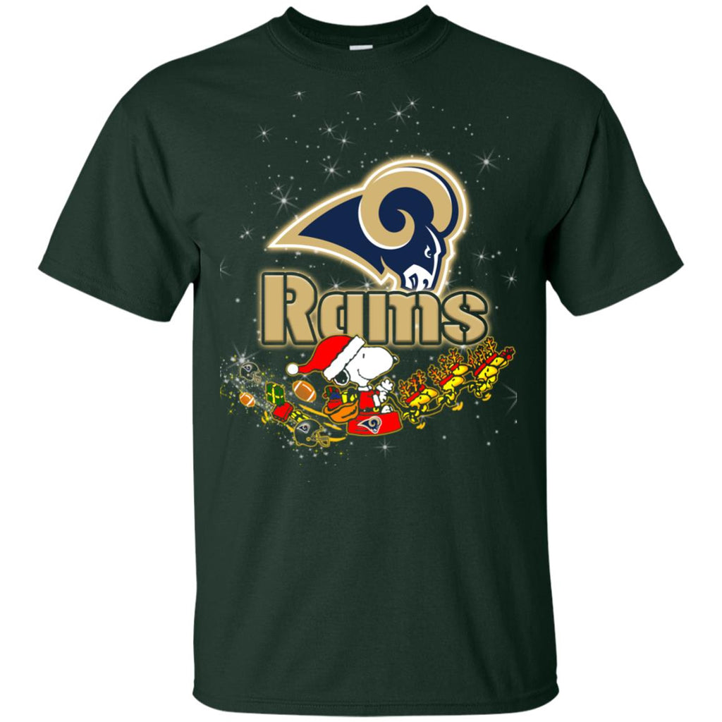 Snoopy Christmas Los Angeles Rams T Shirts