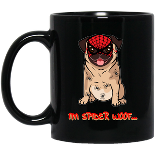 I'm Spider Woof Pug Mugs