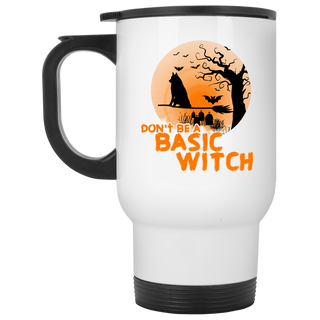 Don't Be A Basic Witch Husky Travel Mugs