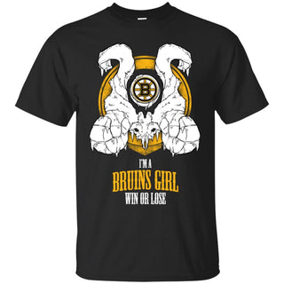 Boston Bruins Girl Win Or Lose T Shirts