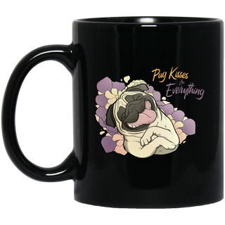Pug Kisses Fix Everything Mugs