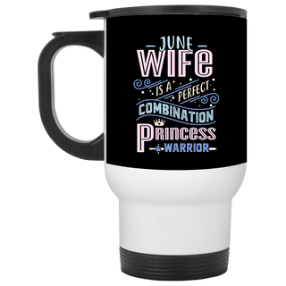 June Wife Combination Princess And Warrior Travel Mugs