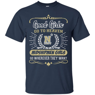 Good Girls Go To Heaven Navy Midshipmen Girls T Shirts