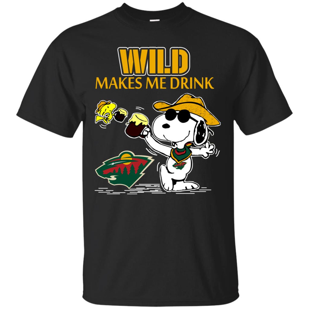 Minnesota Wild Make Me Drinks T Shirts