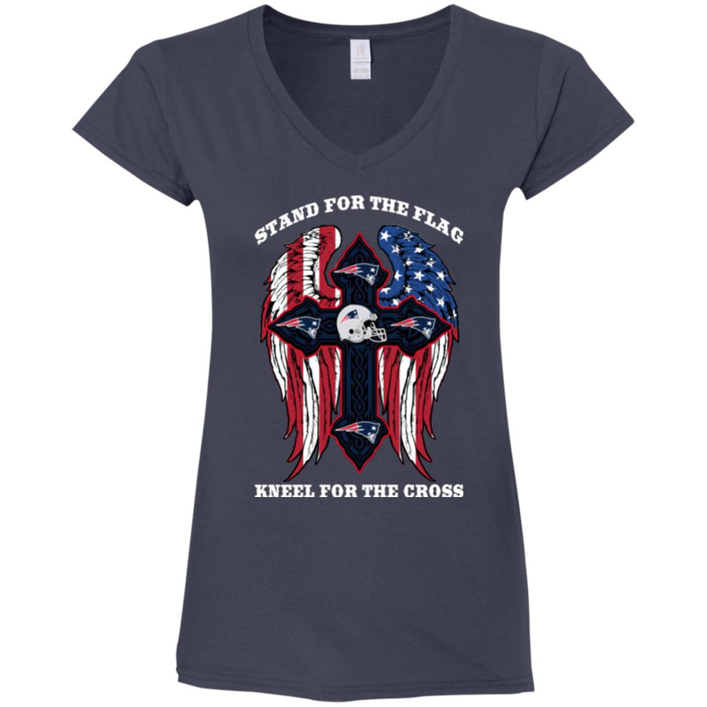 Stand For The Flag Kneel For The Cross New England Patriots T Shirts