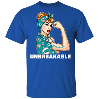 Beautiful Girl Unbreakable Go Miami Dolphins T Shirt