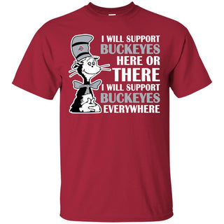 I Will Support Everywhere Ohio State Buckeyes T Shirts