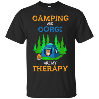 Camping And Corgi Are My Therapy T Shirts