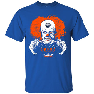 IT Horror Movies Edmonton Oilers T Shirts