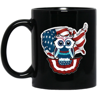 Independence Day Owl Mugs