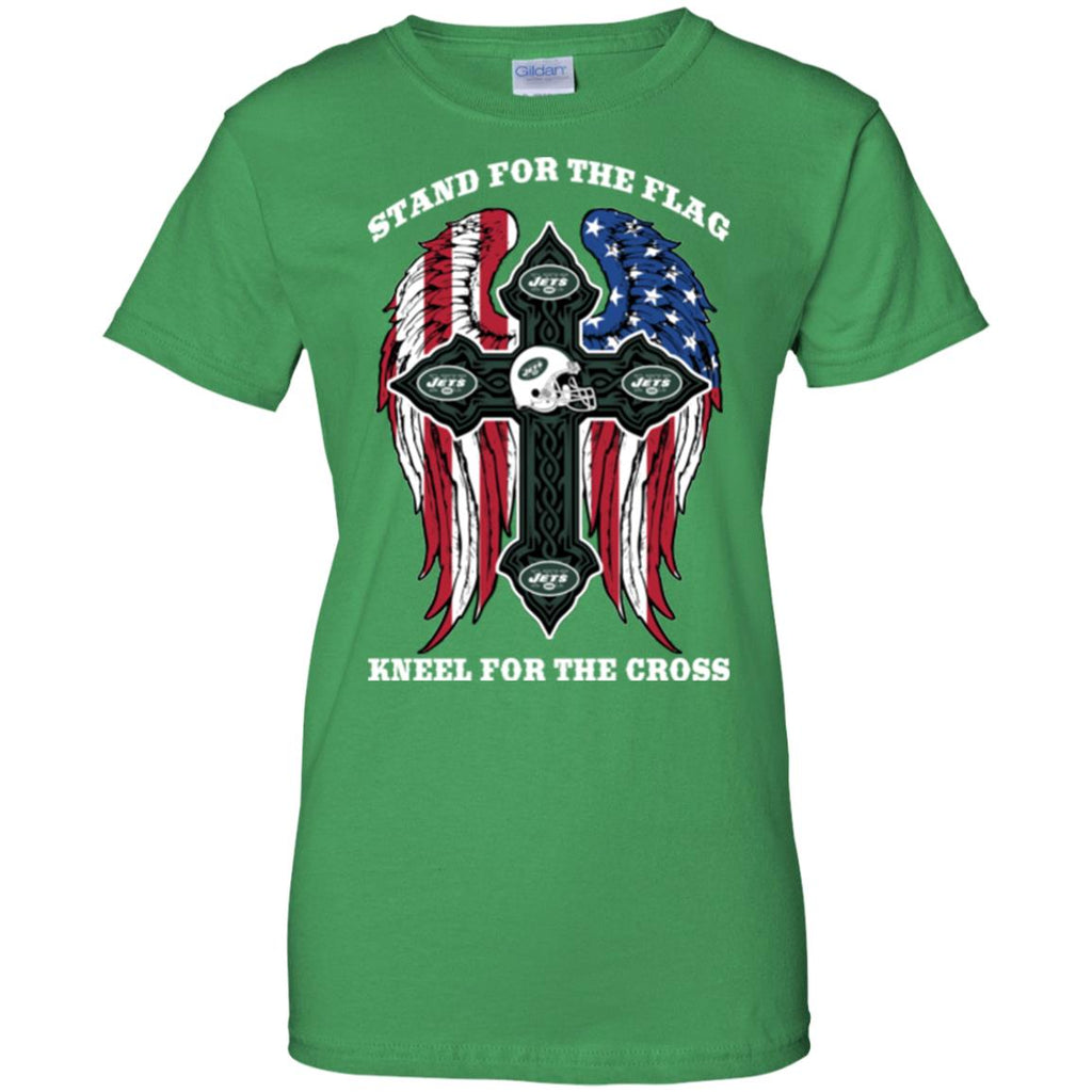 Stand For The Flag Kneel For The Cross New York Jets T Shirts