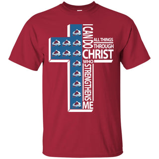 I Can Do All Things Through Christ Colorado Avalanche T Shirts