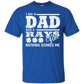 I Am A Dad And A Fan Nothing Scares Me Tampa Bay Rays T Shirt