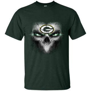 Green Bay Packers Skulls Of Fantasy Logo T Shirts