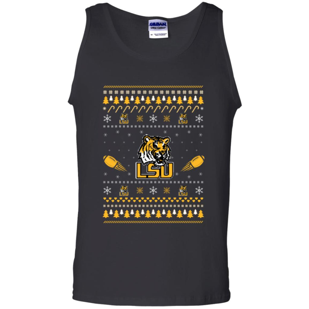 LSU Tigers Stitch Knitting Style Ugly T Shirts