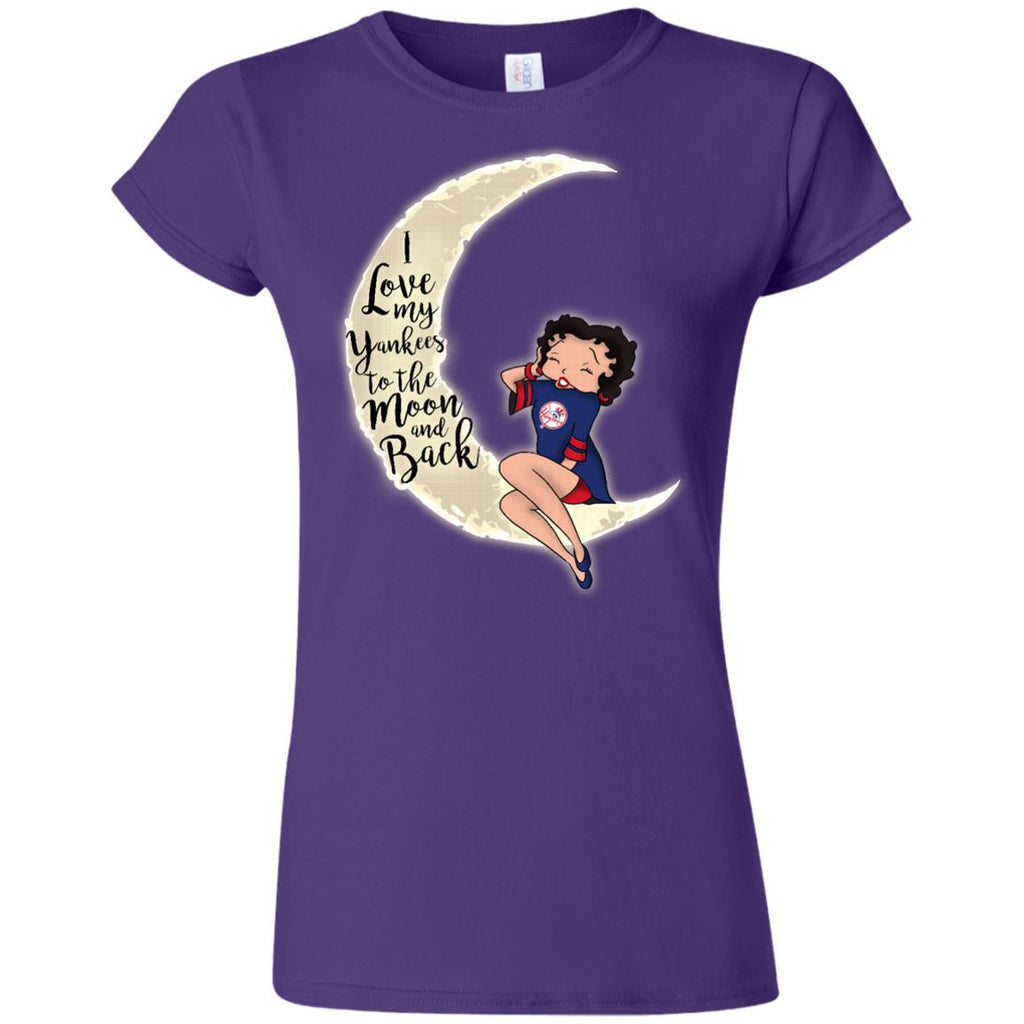 BB I Love My New York Yankees To The Moon And Back T Shirt - Best Funny Store