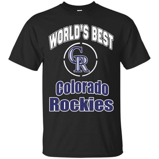 Amazing World's Best Dad Colorado Rockies T Shirts