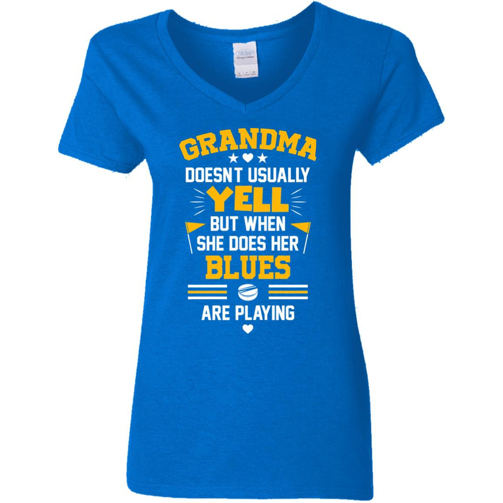 Grandma Doesn't Usually Yell St. Louis Blues T Shirts