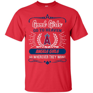 Good Girls Go To Heaven Los Angeles Angels Girls T Shirts