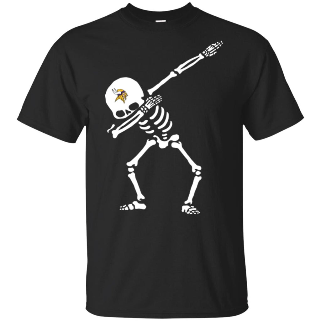 Dabbing Skull Minnesota Vikings T Shirts