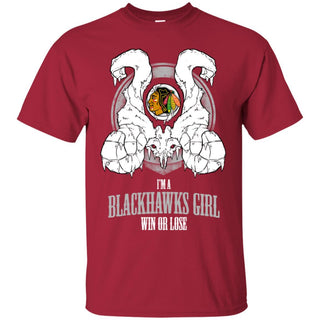 Chicago Blackhawks Girl Win Or Lose T Shirts