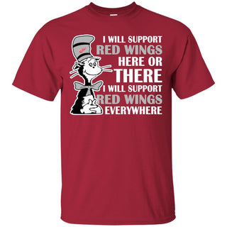 I Will Support Everywhere Detroit Red Wings T Shirts