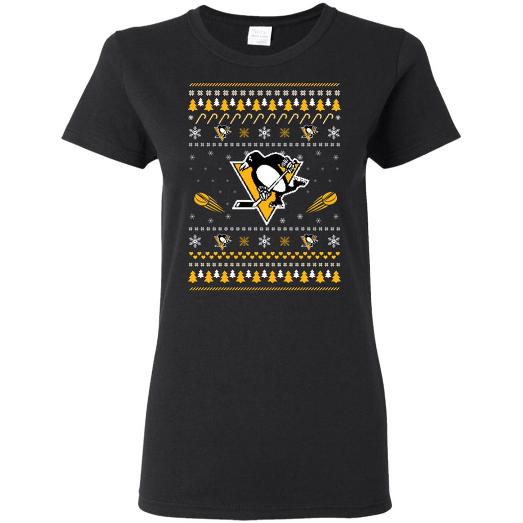 Pittsburgh Penguins Stitch Knitting Style T Shirt