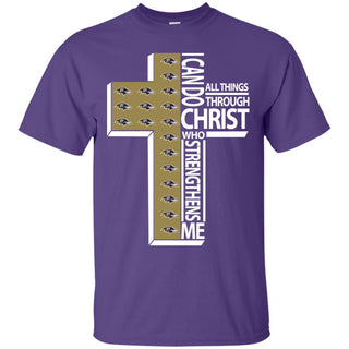 I Can Do All Things Through Christ Baltimore Ravens T-shirt