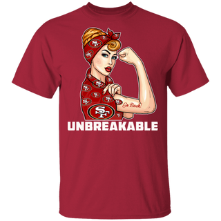 Beautiful Girl Unbreakable Go San Francisco 49ers Tshirt For Lovers