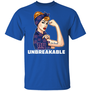 Beautiful Girl Unbreakable Go New York Giants T Shirt