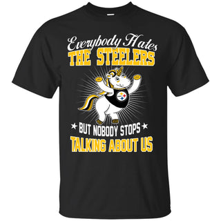 Nobody Stops Talking About Us Pittsburgh Steelers T Shirt - Best Funny Store
