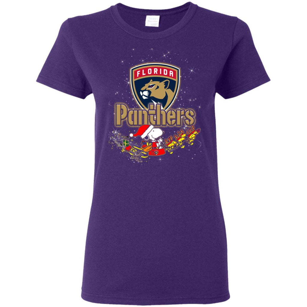 Snoopy Christmas Florida Panthers T Shirts