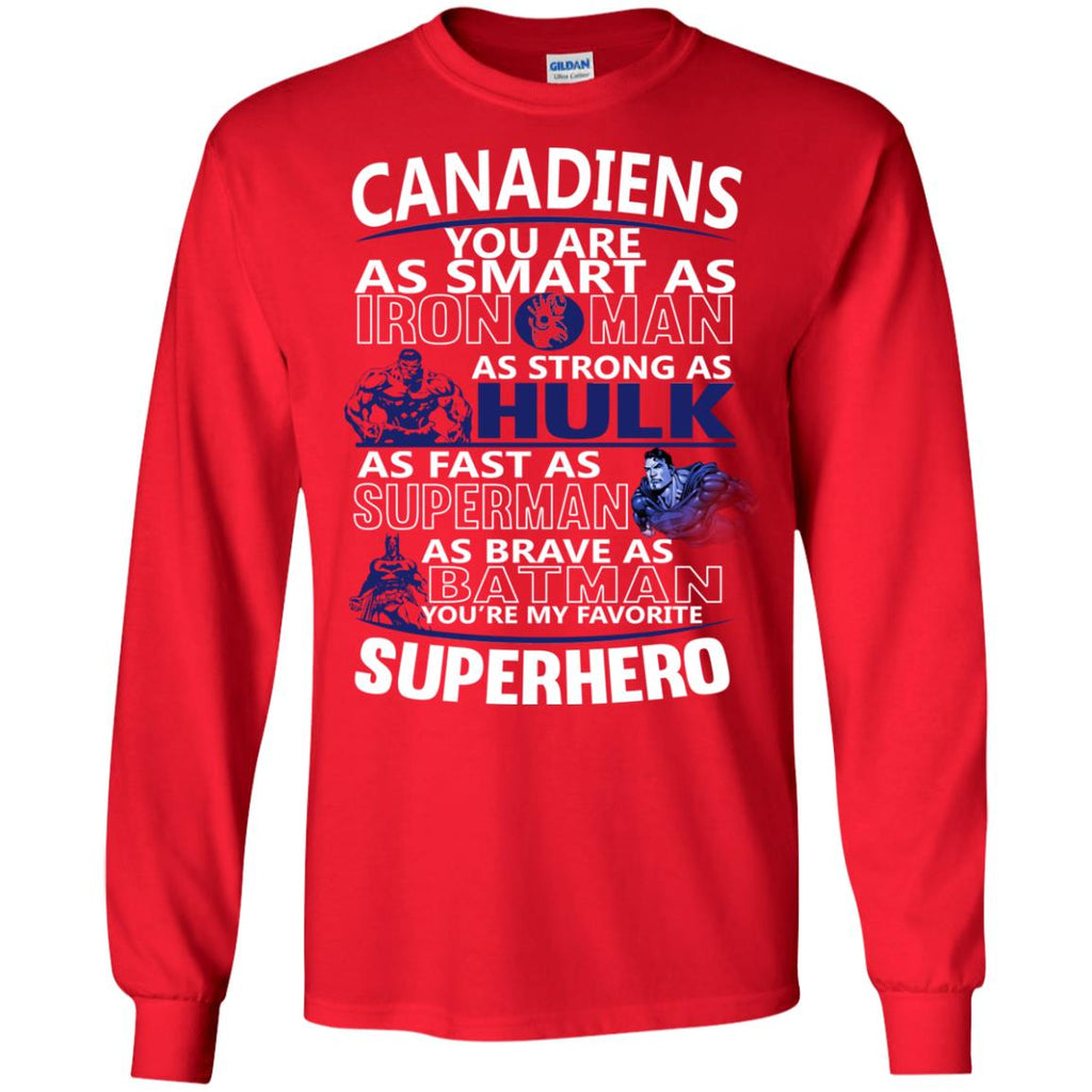 Montreal Canadiens You're My Favorite Super Hero T Shirts