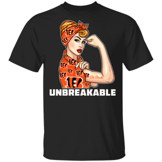 Beautiful Girl Unbreakable Go Cincinnati Bengals T Shirt