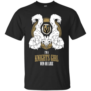 Vegas Golden Knights Girl Win Or Lose T Shirts