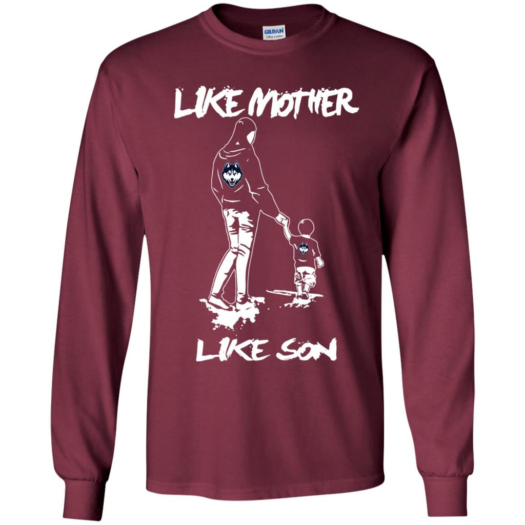 Like Mother Like Son Connecticut Huskies T Shirt