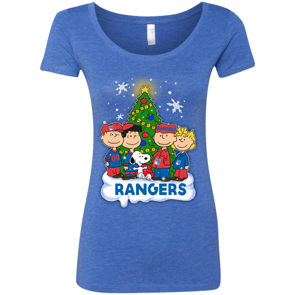 Snoopy The Peanuts New York Rangers Christmas T Shirts