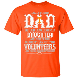 Proud Of Dad Of An Awesome Daughter Tennessee Volunteers T Shirts