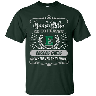 Good Girls Go To Heaven Eastern Michigan Eagles Girls T Shirts