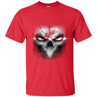 Detroit Red Wings Skulls Of Fantasy Logo T Shirts