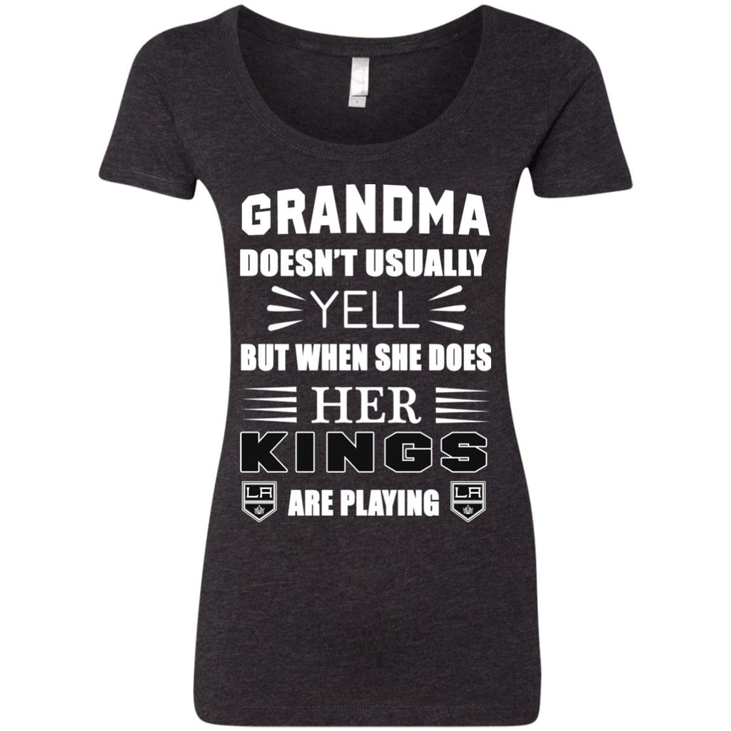 Grandma Doesn't Usually Yell Los Angeles Kings T Shirts