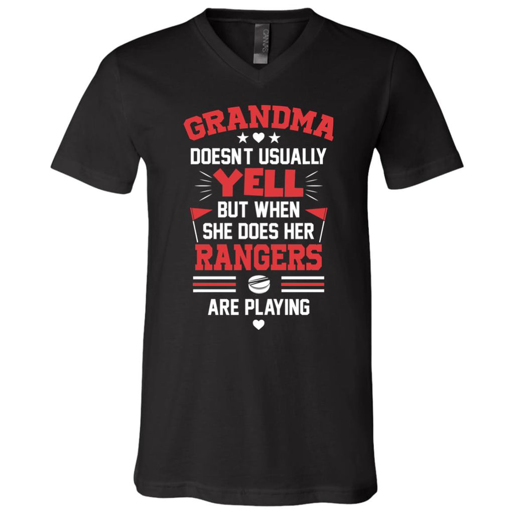 Grandma Doesn't Usually Yell New York Rangers T Shirts
