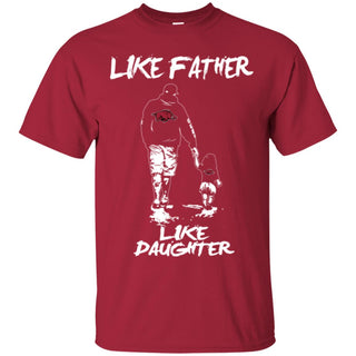 Like Father Like Daughter Arkansas Razorbacks T Shirts