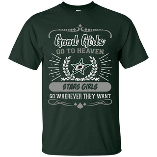 Good Girls Go To Heaven Dallas Stars Girls T Shirts