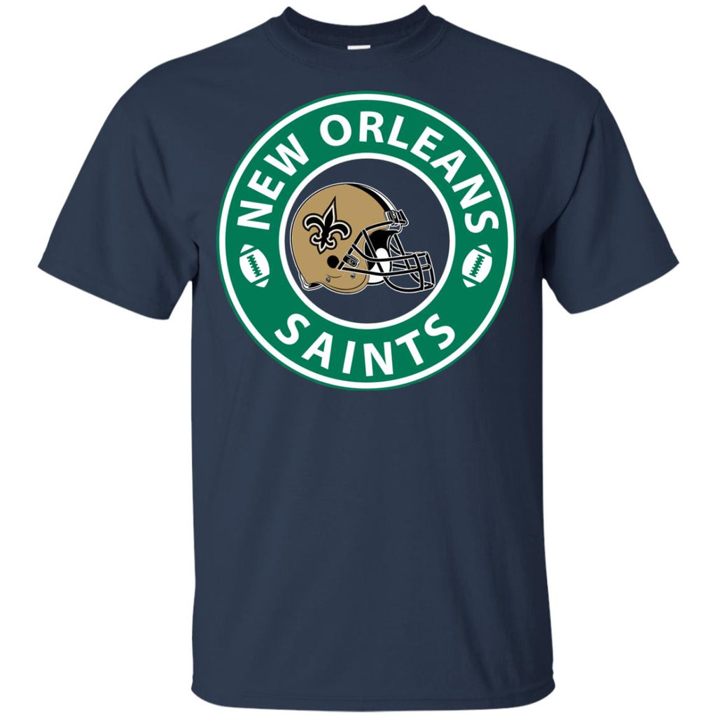 Starbucks Coffee New Orleans Saints T Shirts