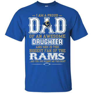 Proud Of Dad Of An Awesome Daughter Los Angeles Rams T Shirts