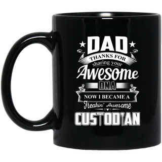 Dad Thanks For Sharing Your DNA Custodian Mugs