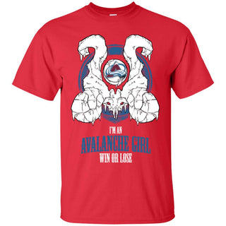 Colorado Avalanche Girl Win Or Lose T Shirts