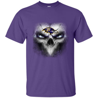 Baltimore Ravens Skulls Of Fantasy Logo T Shirts