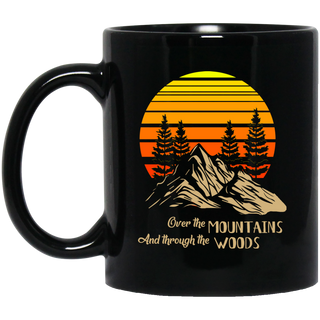 Over The Mountains And Through The Woods Camping Mugs